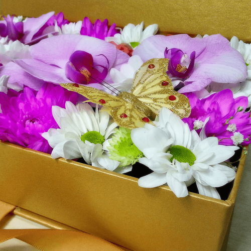 Цветы в коробке Autunno