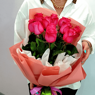 Букет из 11 роз Фламенко