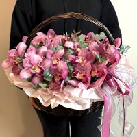 Корзина с орхидеями 01603